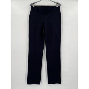 Quince Black Ponte Pants - Straight Leg - Faux Pockets - L Tall - 32" - NWT